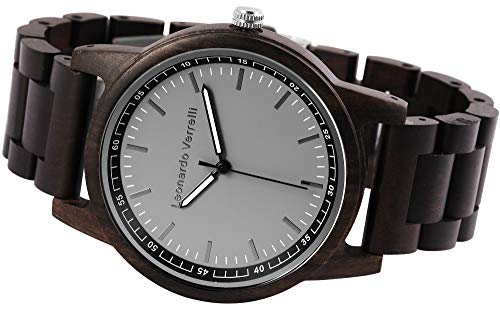 LEONARDO VERRELLI - Herrenuhr Holzarmband Faltschließe Analog Quarz 2800026
