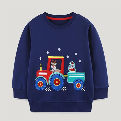 Boys Sweatshirts Casual Sweatshirts Cotton Sweatshirts Long Sleeve T-shirts Crew Neck Cartoon Tops for Boys-3163