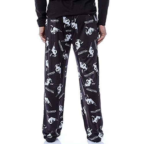Halloween Michael Myers Men's Horror Film Allover Pattern Adult Lounge Sleep Pajama Pants3