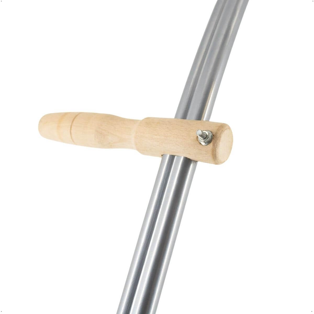 Rekord Sensenbaum 150 cm gebogen pulverbeschichtetes Metall inkl. Ring & Schlüssel