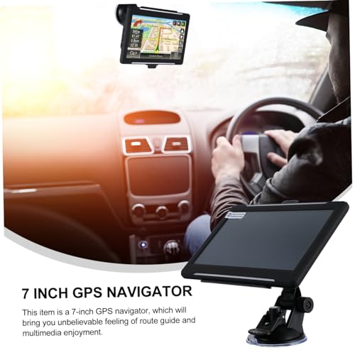 Generic 1Pc 7 Navegador Gps Para Carro Acessório Montado Em Veículo Blackl Caminhão Navegador Navega