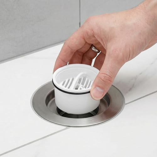 Haarsieb Tauchrohr für Dusche Ablaufgarnitur Set, Kompatibel mit Ablaufgarnitur Haarsieb für Dusche Ersatz, Kompatibel 6960, 6963, 6961, 6962 Haarfilter Siebeinsatz Duschablauf Siphon