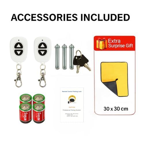 قفل وقوف السيارات الذكي بجهاز تحكم عن بعد مع إنذار التصادم، حاجز وقوف السيارات، قفل أسطواني، تصميم قفل مزدوج لمنع الآخرين من احتلال مساحة وقوف السيارات