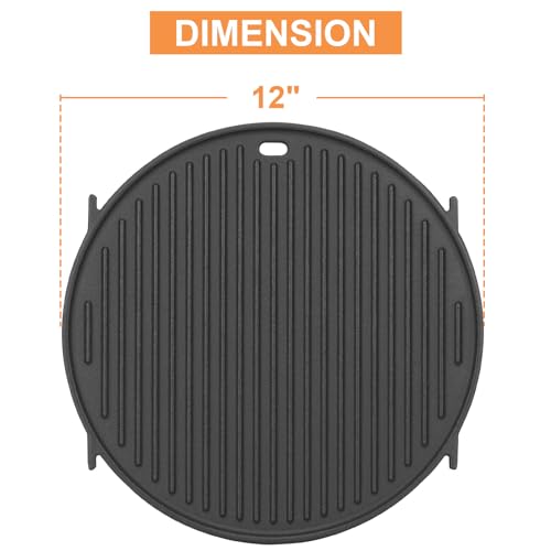 8834 65171 Griddle for Weber Gourmet BBQ System Sear Grate, for 22\'\' Weber Original Kettle Premium/Charcoal Grill Accessories, 22\" Smokers, for Kettle Charcoal Grill Grate 22 inch, Cast Iron