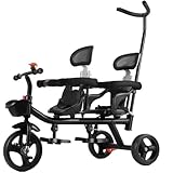 【2-in-1-Kinderdreiräder】 Das Kind kann seine Füße auf den Pedalen abstellen, während die Eltern für den Lenk- und Fahrmodus schieben. Entfernen Sie den Schiebegriff und lassen Sie Ihr Kind für den Dreiradmodus in die Pedale treten.