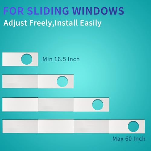 Image of Portable AC Window Vent Kit - Complete Air Conditioner Window Kit, Adjustable PVC Window Seal Kit Panels Up to 60 Inches, for Universal Thread AC Exhaust Hose of 5.1 inch and 5.9 inch Diameter