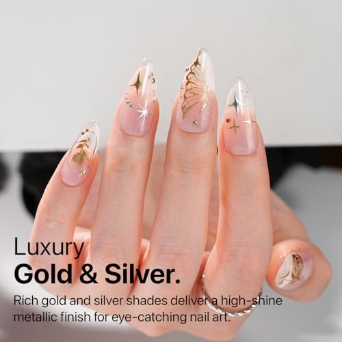 Set de Gel Liner para Uñas Gold & Silver 2 piezas miniatura 2