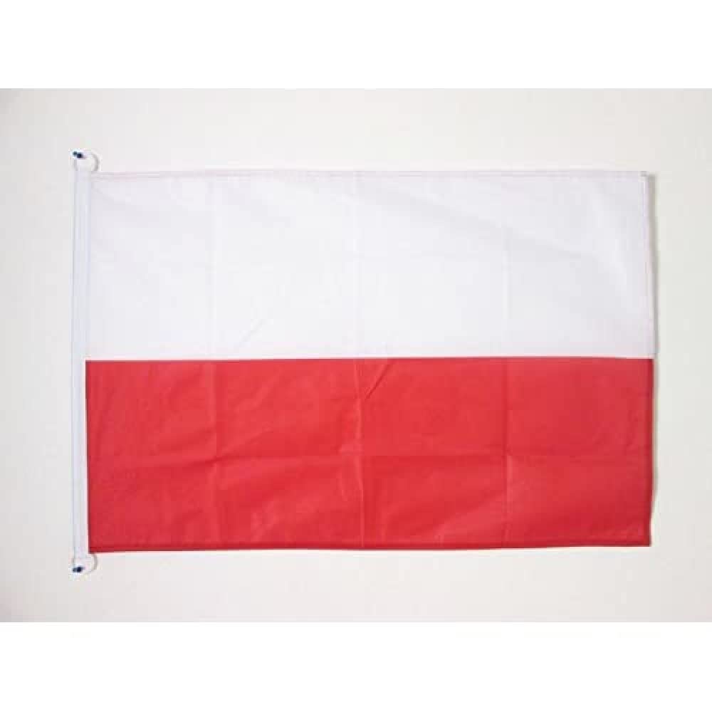 Drapeau Pologne extérieur haut de gamme en maille bloquée 150x90 cm durable