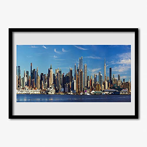 Cadre en MDF avec photo de gratte-ciel Tulup 70x50 cm finition élégante pour impression
