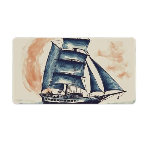 Grand tapis de souris de jeu voilier pour sublimer votre bureau à la maison