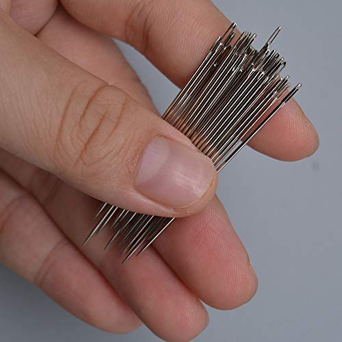 image for Yahong 30 Large Eye Stitching Needles for Sewing Repair Sewing kit Ass