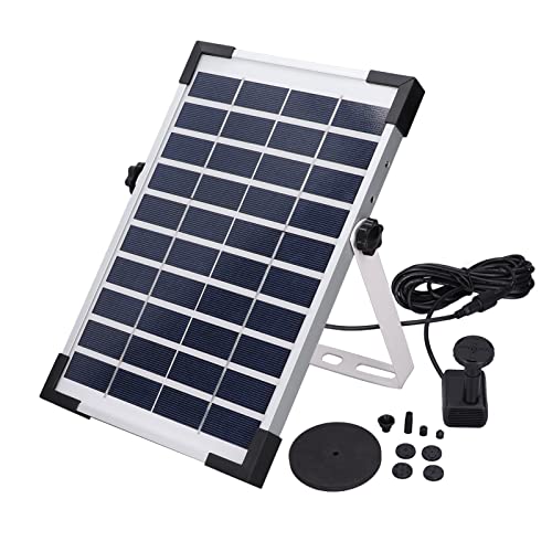 Bomba de fuente solar Cocoarm de 5W y 10V para estanques 7