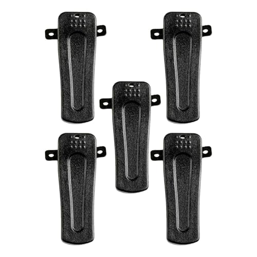 Poupangke Clip de Radio Walkie Talkie,Clip Trasero de Walkie Talkie | Clip para cinturón Trasero para walkie Talkie - Accesorios de walkie Talkie Ajustados para logística, Seguridad y Obras de