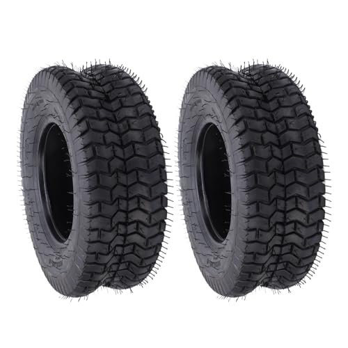 Pneus de tondeuse à gazon robustes 16x6.50-8 à profil diagonal anti-crevaison x2