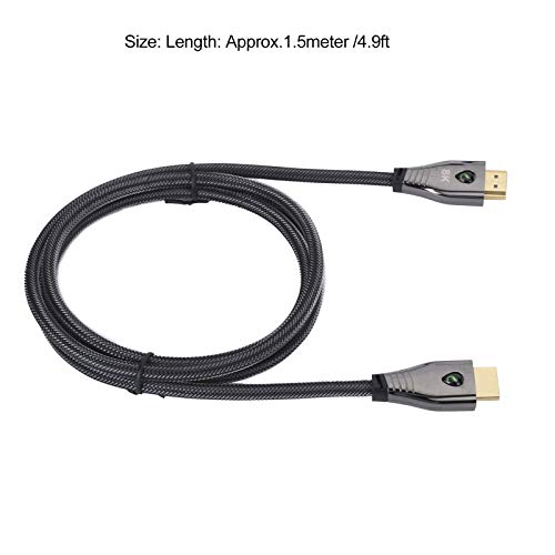 Cabo 8K, cabo adaptador com cabo adaptador LED, 60 Hz para linha HDMI(1,5 milhões)