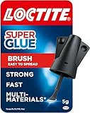 Loctite Super Glue Brush On, Superglue with Applicator Brush, Fast-Drying Clear Glue for Metal, Plastic and More, Easy-To-Use Strong Glue with Easy-Open Cap, 1x5g