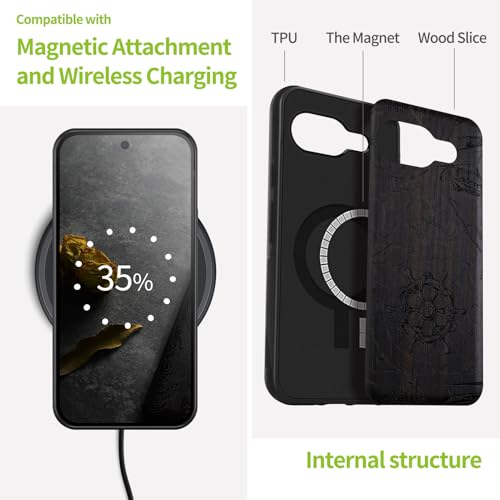 Coque Google Pixel 9a Antichoc avec support magnétique Magsafe intégré