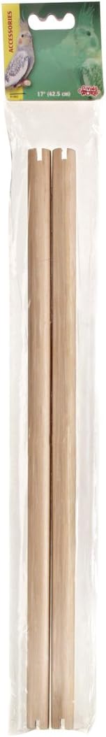 Living World Wooden Perch, 17-Inch, 2-Pack