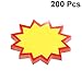 NUOBESTY 200 piezas de venta al por menor signos de Starburst signos...