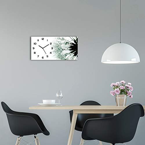 Horloge impression verre de sécurité Tulup 60x30cm noire luxueuse - 4