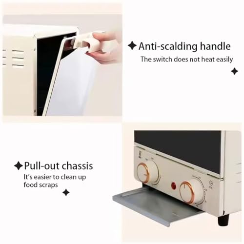 ZbOLi Vertical Countertop Oven, 15L Upgraded Multi-function Rotisserie Oven with 70-250 ℃ Adjustable Temperature, 3-Tier Smart Convection Oven with 60 Min Timer, for Baking Home - Image 4