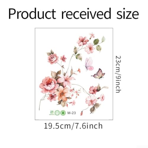 Vinilo de flores autoadhesivo e impermeable para decorar el armario y la pared del baño 3