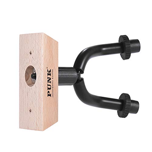 KKmoon Suporte de Parede Guitarra Gancho Titular Gancho Keeper Base De Madeira para Guitarras Elétri
