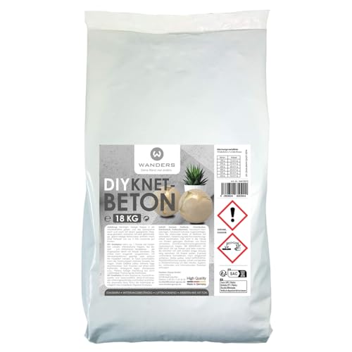 Wanders24 Bastelbeton zum Kneten - 20 kg - Für Kreative - Deko -...