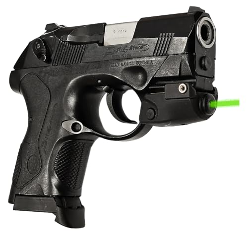 Laser PRO® Green Laser Sight for Compact & Sub-Compact Pistols Fits Beretta PX4 Storm Springfield XDS XD-S Taurus TX22 Kel-Tec P17 H&K Canik Glock 23 32 38 44 Ruger SR22 Walther VP9 CCP P99 w/Rail