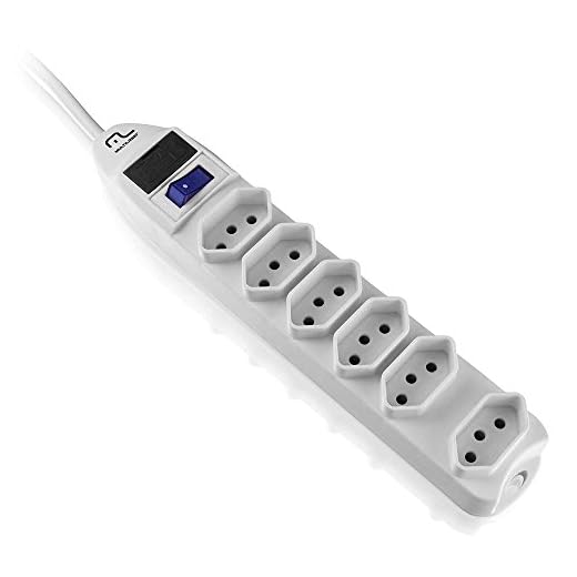 Filtro De Linha Multilaser 6 Tomadas Branco Linear - WI222