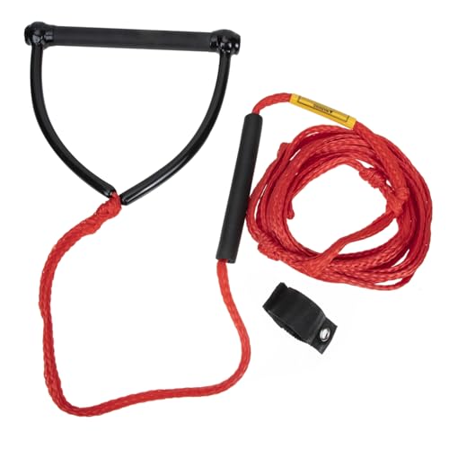 Mipcase Water Skiing Rope Wakeboard Harness Tube Rope for Watersports Easy to Hold Handle Lightweight Compact Design