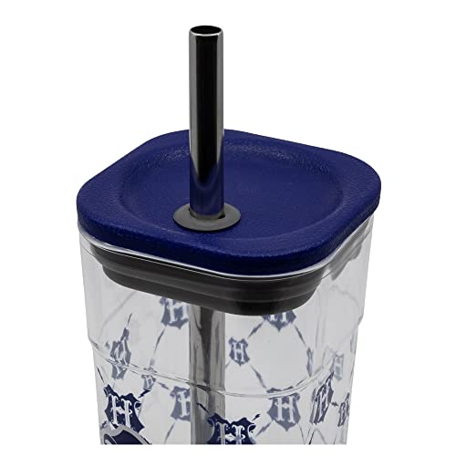 Stor ACRYLIC Cube Tumbler with Stainless Steel Straw 540 ML, Única - Image 3