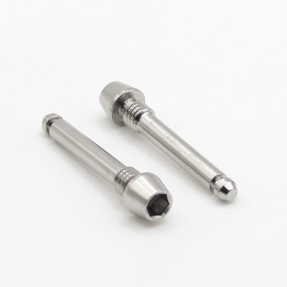 Easybikeparts Titanium Brake Pad Retaining Pin for SRAM DB, Level, Guide, Guide RE, DB8, and Code Brakes (Pack of 2) (Silver)