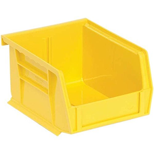 QUANTUM STORAGE SYSTEMSUltra QUS210YLCS Solid Part Organizer Yellow Bins 6" L x 5" W x 3" H 24 Pack