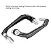 VUOZIP Universal 7/8in 22mm CNC Aluminum Handlebar Brake Clutch Lever Hand Guard Protector for Motorcycle, Motorbike, Scooters, Electric Cars, Mountain Bikes (Silver)