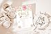 Your Main Event Prints Baby Shower Games - Bingo, Find The Guest, The Price is Right, Who Knows Mommy Best - Pink and Gold Floral - 25 Games Each, Printed Front and Back, 1 Game Per Side
