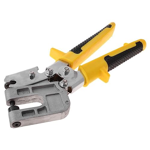 Plookyoe Alicates para Crimpar Pernos los Alicates para Quilla de Aluminio con una Sola Mano Se Utilizan para Sujetar Dispositivos MetáLicos y Herramientas de DecoracióN