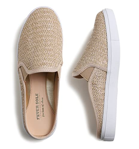 FEVERSOLE Women's Sport Mules Slip On Loafers Fashion Backless Sneakers