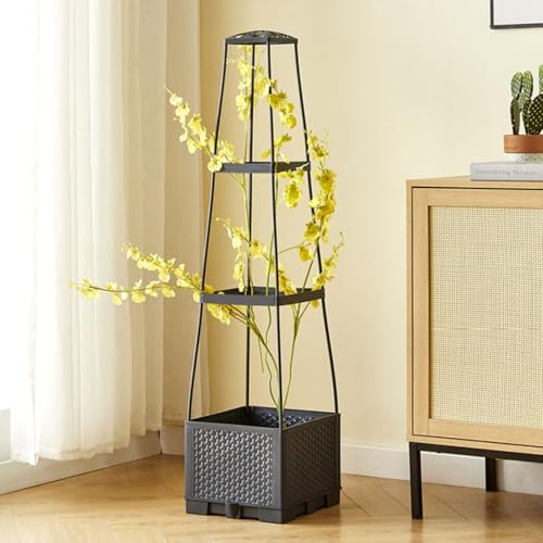 Evite plantas marchitas con la jardinera elevada autoirrigante con soporte ajustable 5