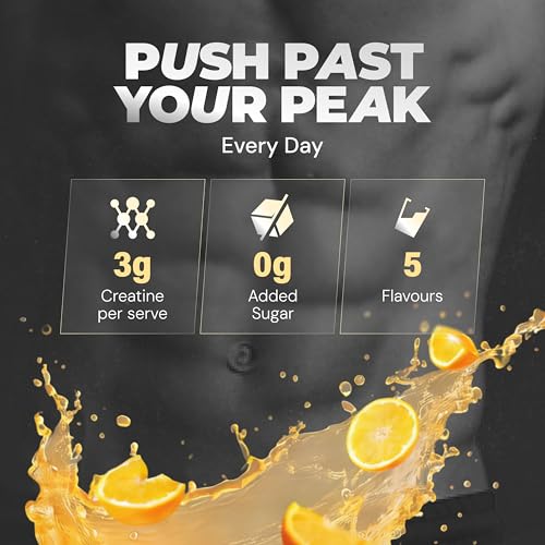 Image of Nutrabay Gold Micronised Creatine Monohydrate Powder 3000 mg Creatine per Serving, NABL Lab Tested - Increases Muscle Mass, Strength & Power - Pre /Post Workout Supplement - 120g, Orange