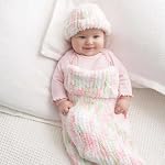 Bernat Pipsqueak Baby Baby Print Yarn - 3 Pack of 100g/3.5oz - Polyester - 5 Bulky - 101 Yards - Knitting/Crochet