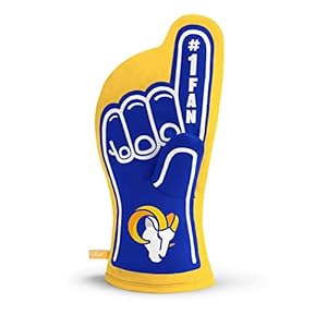 YouTheFan NFL Los Angeles Rams #1 Oven Mitt , 13.25″ x 6.5″