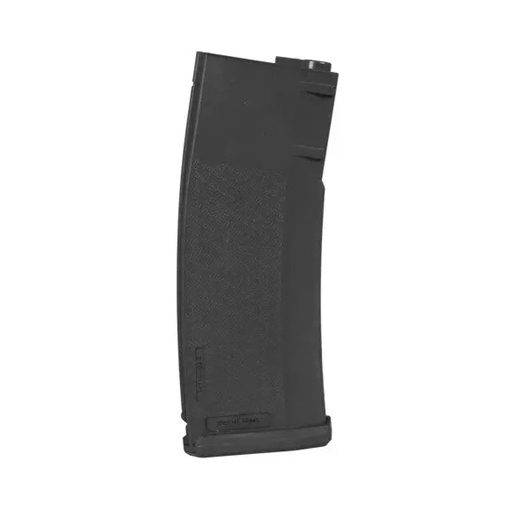 Genérico Specna Arms Cargador Mid-Cap de Airsoft de Media Capacidad para Fusil M4, 125 RDS, Polímero de Alta Densidad, Negro