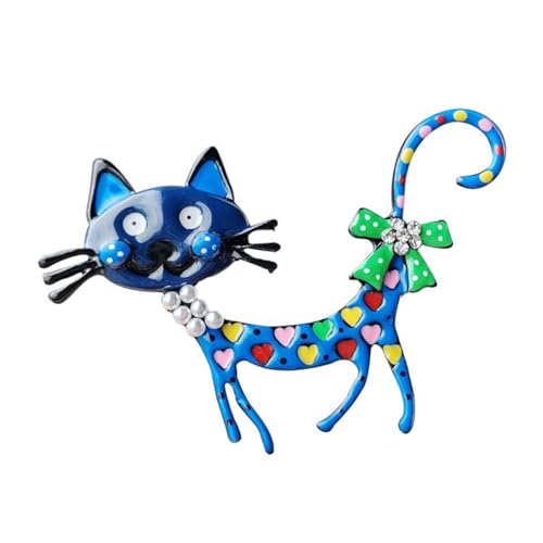 Image of Fashion Cute Crystal Animal Brooch Pins for Women Girls Cat Bird Corsage accessory Pin delicate accessory Party Ceremony