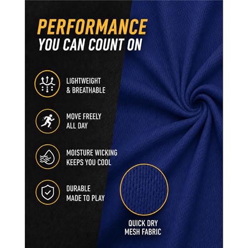 Image of Pro Athlete Boys Active Shorts Set - 3 Piece Athletic Dry Fit Graphic Tees Tank Tops and Basketball Shorts for Boys