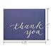 American Greetings Thank You Cards, Navy Blue with Brown Kraft-Style Envelopes (50-Count)