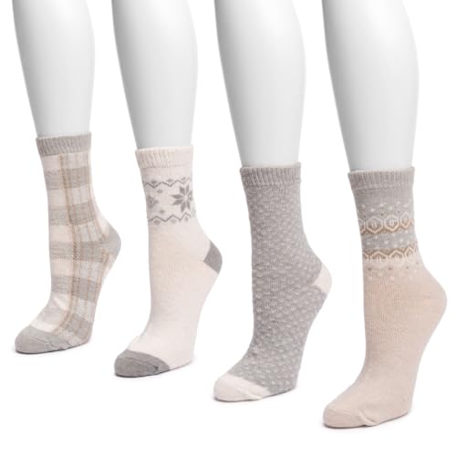 Image of MUK LUKS Women's Holiday 4 Pair Pack Socks