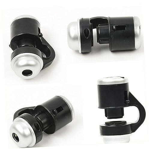 NUOBESTY Cell Phone Led Lens Phone Clip Lens Phone Camera Lens Zoom Microscope Micro Lens Phone Zoom Lens Microscope Magnify Lens for Universal Phones Clip-on Crane Machine