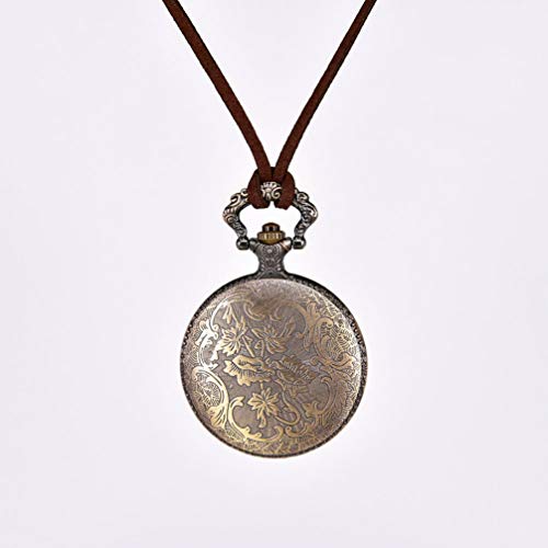 NICERIO Relógio Vintage de Bolso – Relógio de Bolso de Quartzo com Pingente e Colar, Relógio de Bols