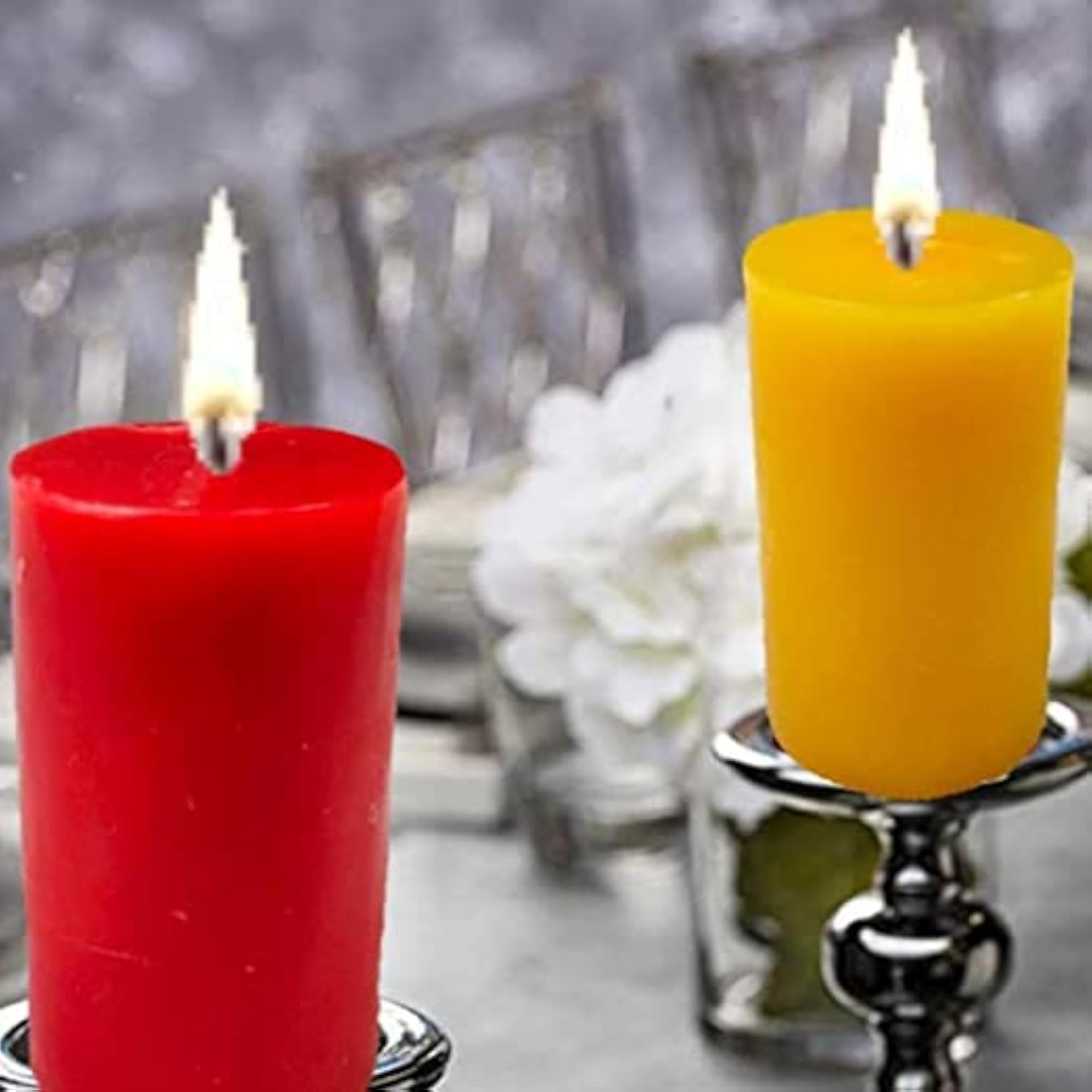 Luxury 8 Pack Pillar Candle Gift Set, Perfect for Gifting